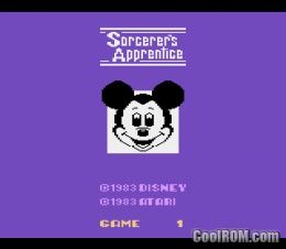 Jeu Atari 2600 VCS Sorcerer's Apprentice (Mickey Mouse) - Complet PAL - Bon état